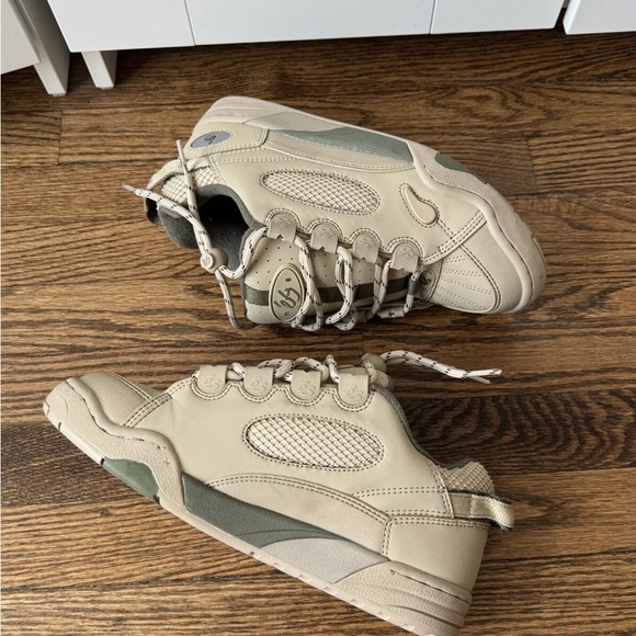 Es Skateboard Shoes The Muska (Vegan) Tan/Green - Picture 2 of 9